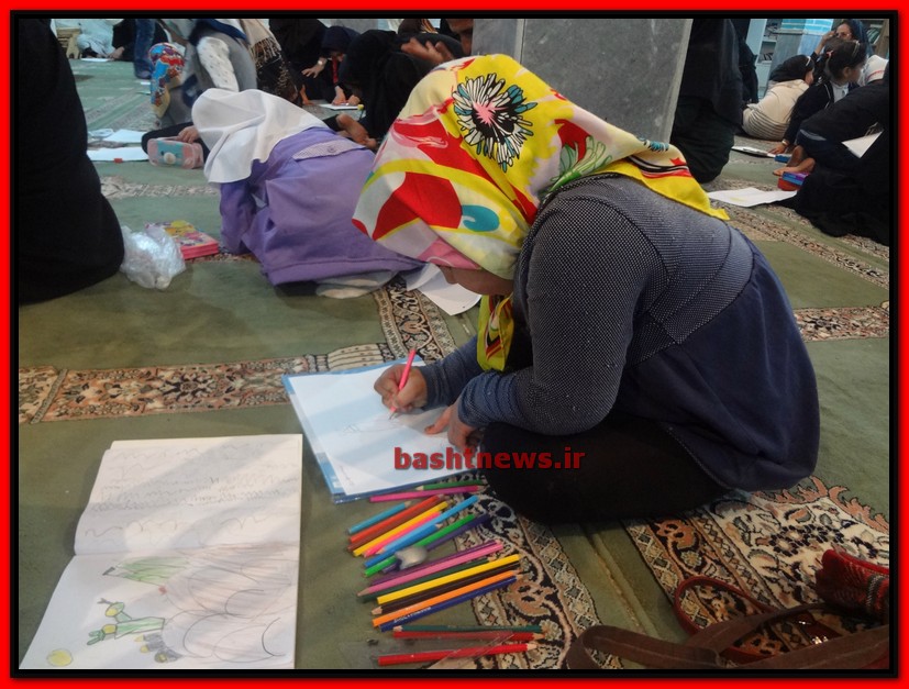 مسابقه نقاشی ویژه کودکان با موضوع مصیبت های روز عاشورا در باشت برگزار شد+تصاویر 16