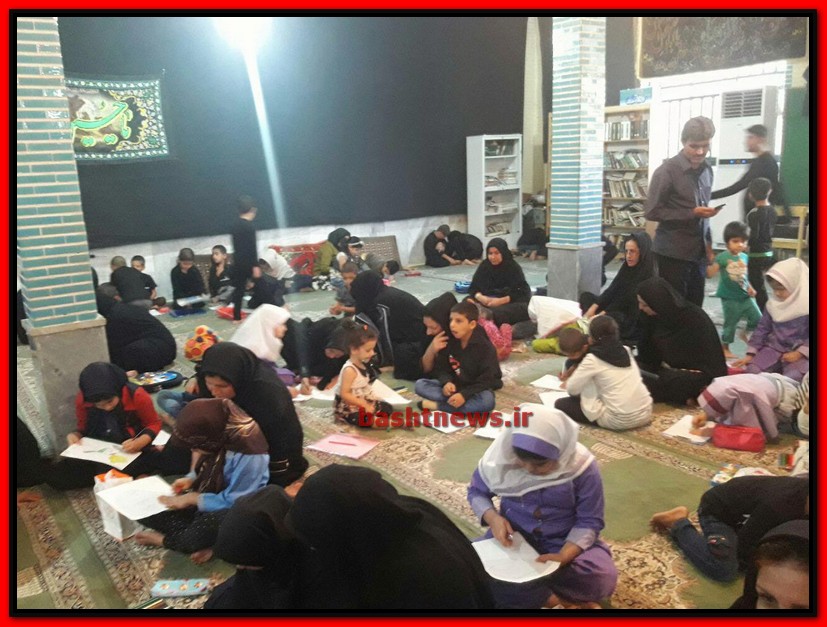 مسابقه نقاشی ویژه کودکان با موضوع مصیبت های روز عاشورا در باشت برگزار شد+تصاویر 21