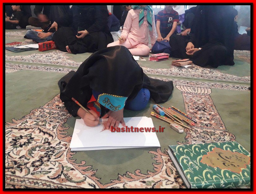 مسابقه نقاشی ویژه کودکان با موضوع مصیبت های روز عاشورا در باشت برگزار شد+تصاویر 22