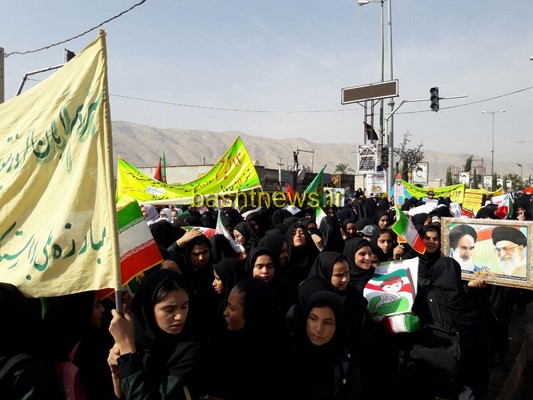 راهپیمایی باشکوه 13 آبان در باشت برگزار شد+تصاویر 21