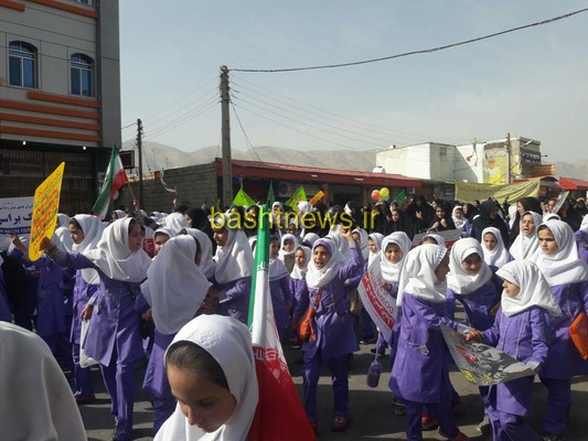 راهپیمایی باشکوه 13 آبان در باشت برگزار شد+تصاویر 22
