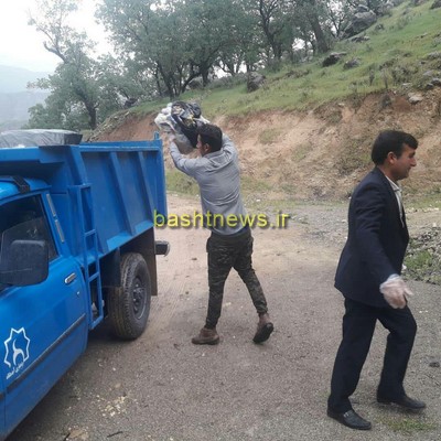 جمع آوری زباله های مناطق گردشگری شهرستان باشت+تصاویر 10