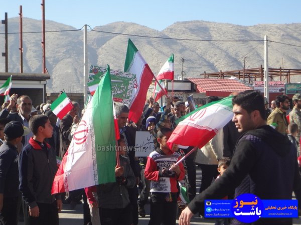 خروش انقلابی مردم شهرستان باشت علیه آشوبگران+تصاویر 39