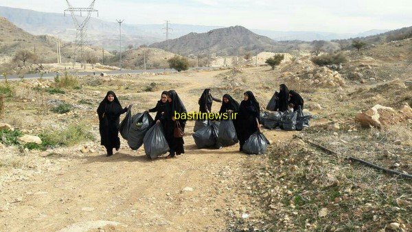 پاکسازی و جمع آوری زباله های مناطق تفریحی و گردشگری شهرستان باشت+تصاویر 13