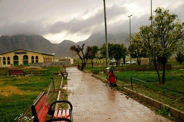 جلوه های ویژه بارش8میلی متری باران در شهرستان باشت+تصاویر 18