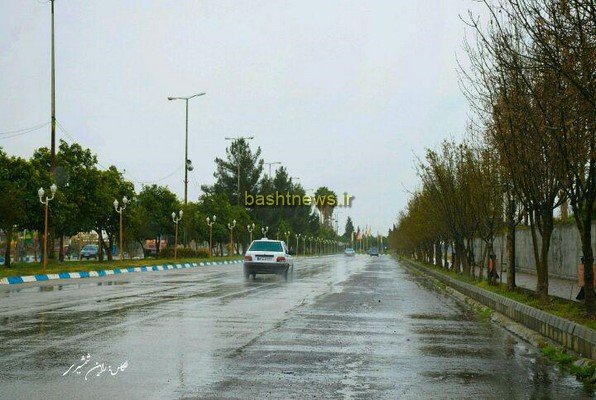 جلوه های ویژه بارش8میلی متری باران در شهرستان باشت+تصاویر 22