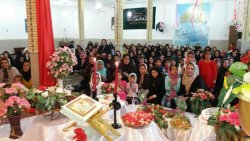 برگزاری مراسم عقد زوج جوان باشتی در حسینیه فاطمیه (س) + تصاویر 11