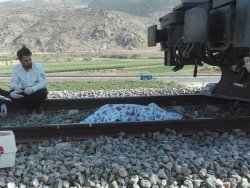 مرگ عابر پیاده بر اثر برخورد با قطار در قائم‌شهر 2
